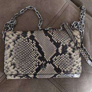 Tory Burch Leather Chain Wallet Crossbody
